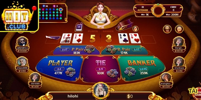 Baccarat Hitclub – Hướng Dẫn Chiến Thuật Chơi Hiệu Quả 2 Luật chơi Baccarat tại Hitclub